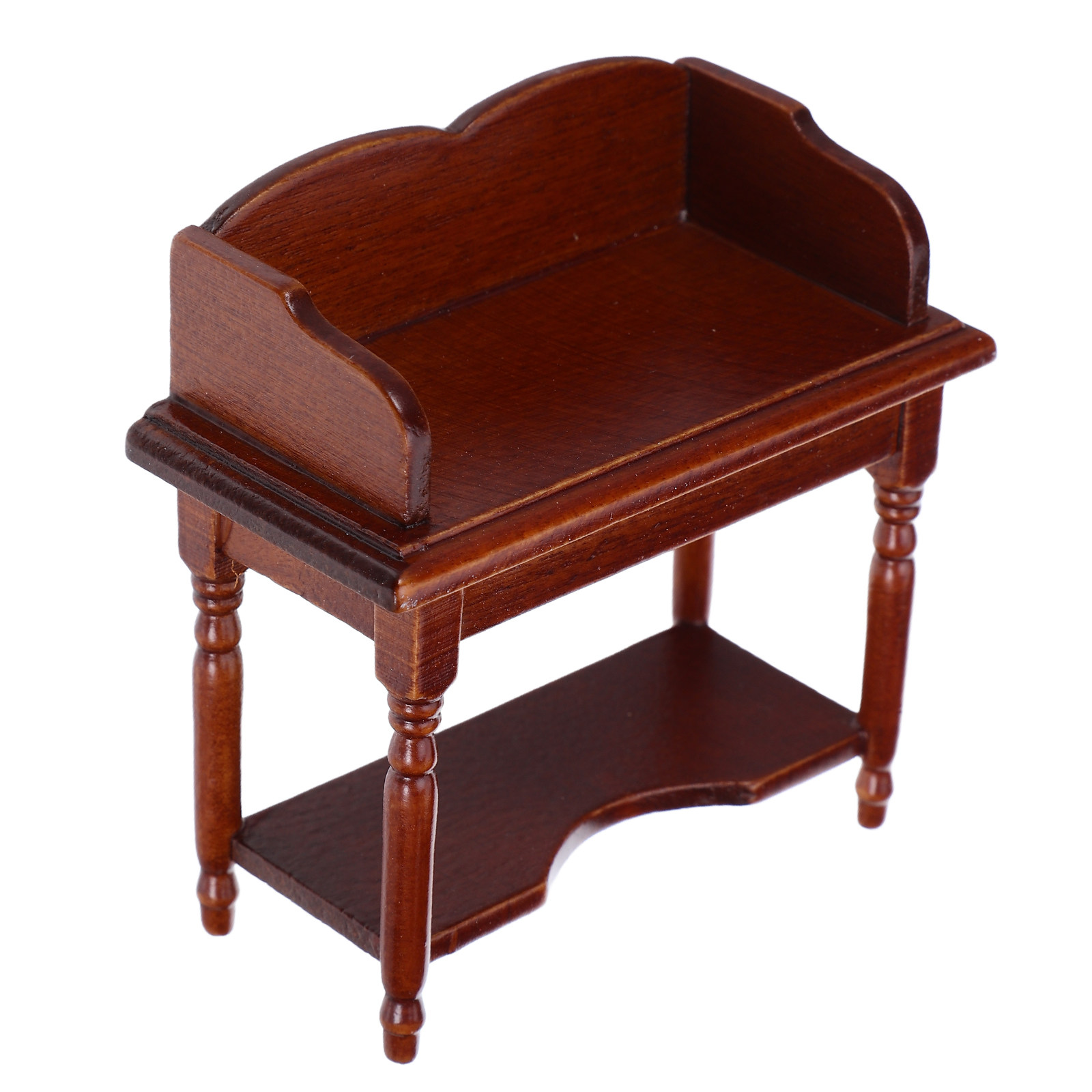 Desk Setup Vintage - Miniature Wooden Desk Vintage Chestnut Tiny