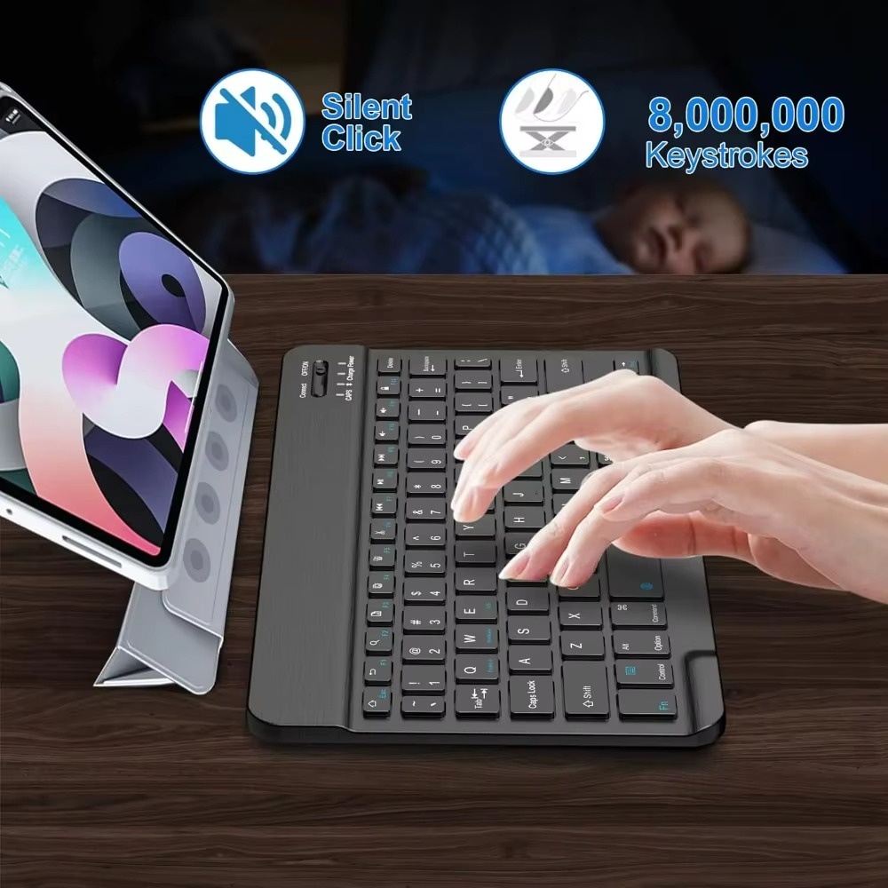Desk Setup Ipad - Bluetooth Keyboard for iPad 10th Gen