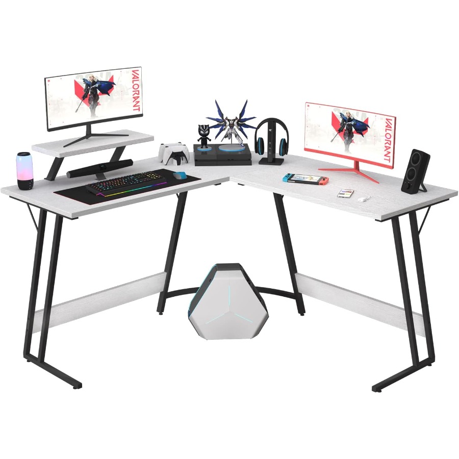 Desk Setup L Shaped - L Shaped Gaming Desk with Large