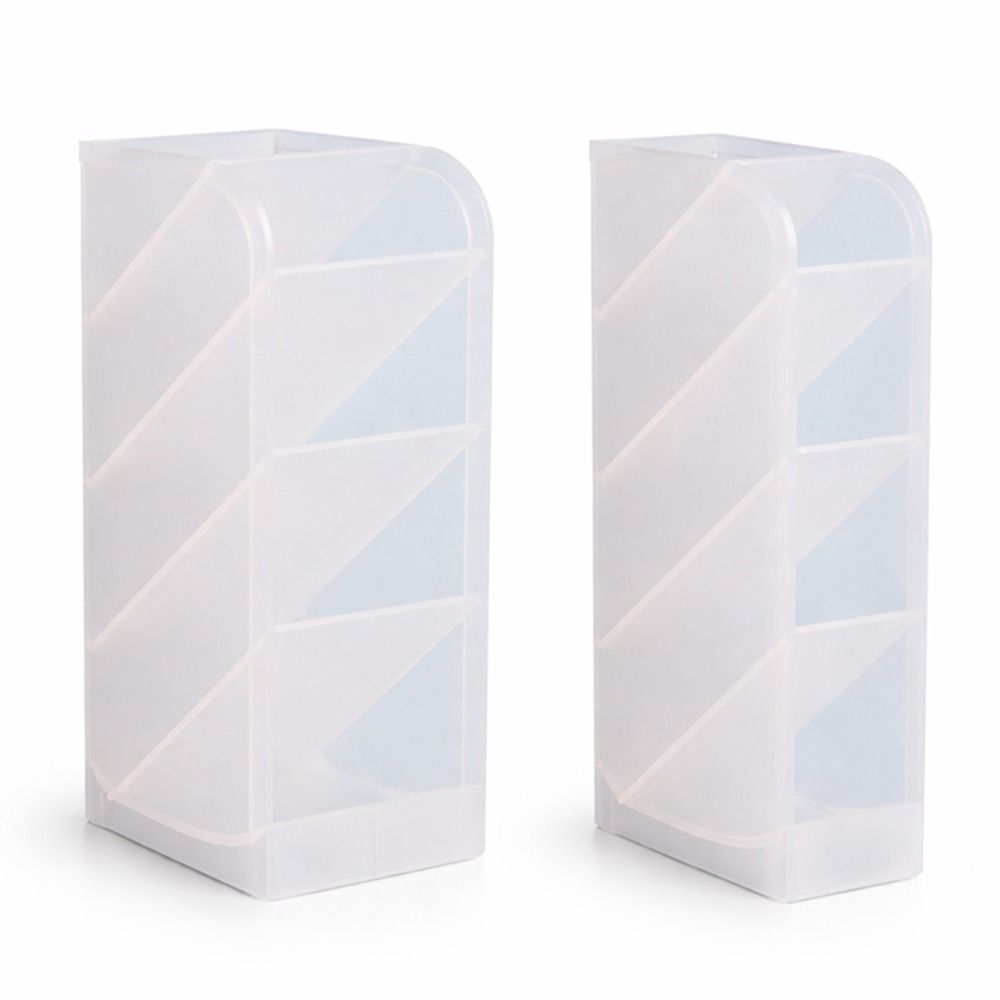 Desk Setup Organizer - Plastic Pen Holder Oblique Insertion Type