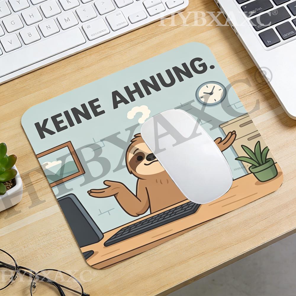 Desk Setup For Working From Home - HYBXAXC Funny Sloth Keine Ahnung Office