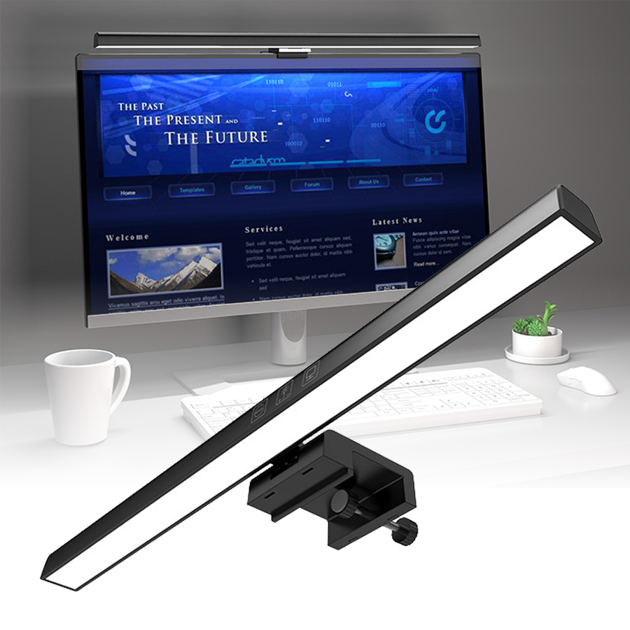 LED Monitor Light Bar 33cm 50c - огляд і ціна Desk Setup On Bed