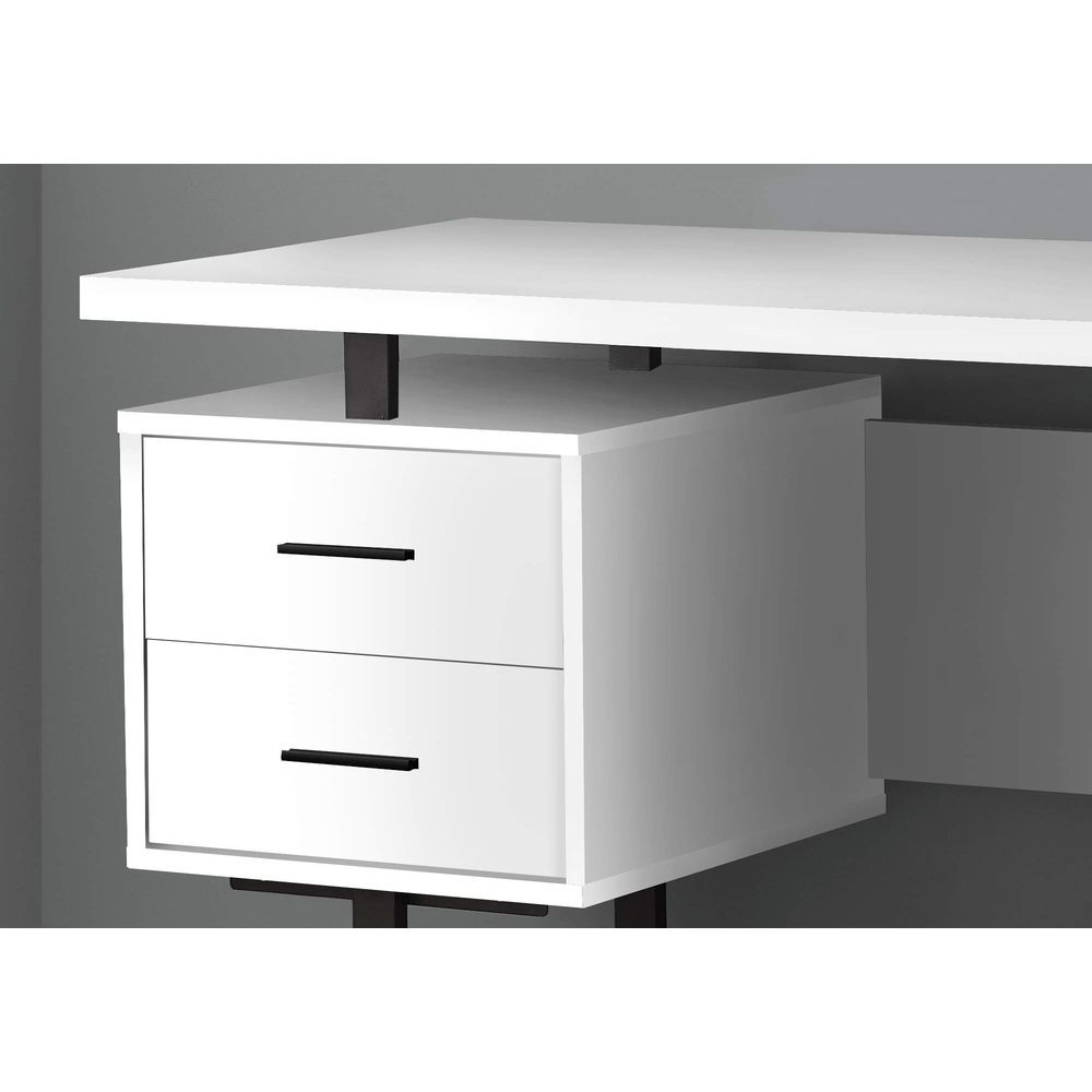 I 7631 Computer Desk, Home Off - огляд і ціна Desk Setup Black And White