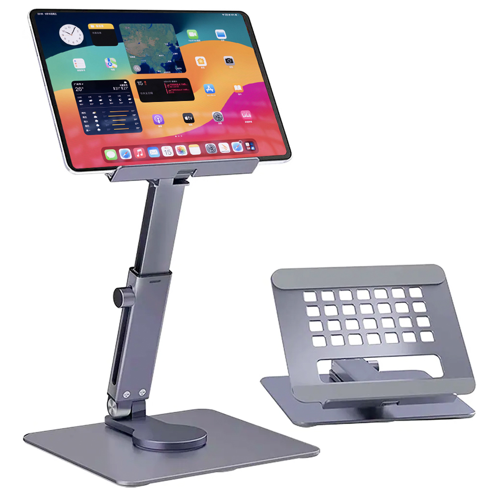 Aluminum Tablet Stand Desk Ris - огляд і ціна Desk Setup Ipad
