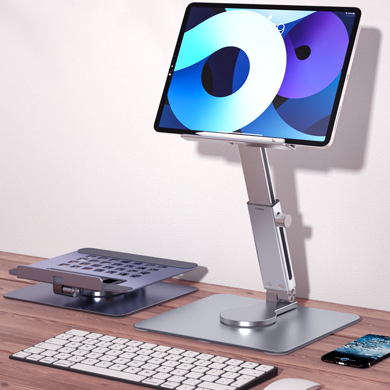 Aluminum Tablet Stand Desk Ris - огляд і ціна Desk Setup Ipad