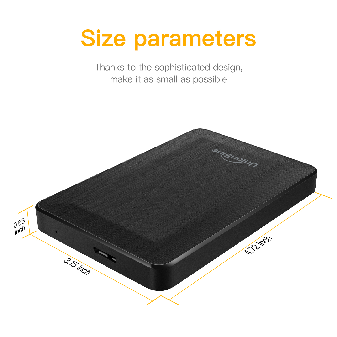 UnionSine 2.5' Portable Extern - огляд і ціна Desk Setup Ps5