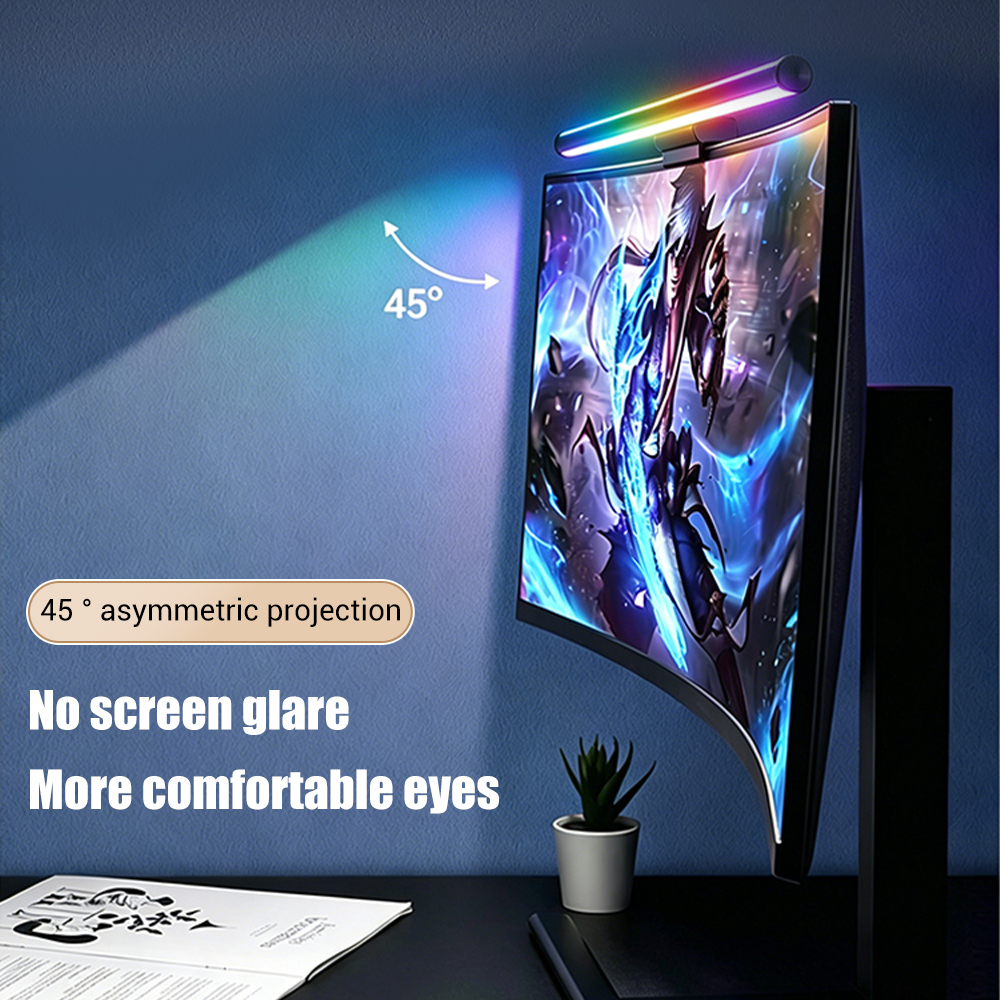 RGB Light Bar Monitor Led Ligh - огляд і ціна Desk Setup No Monitor