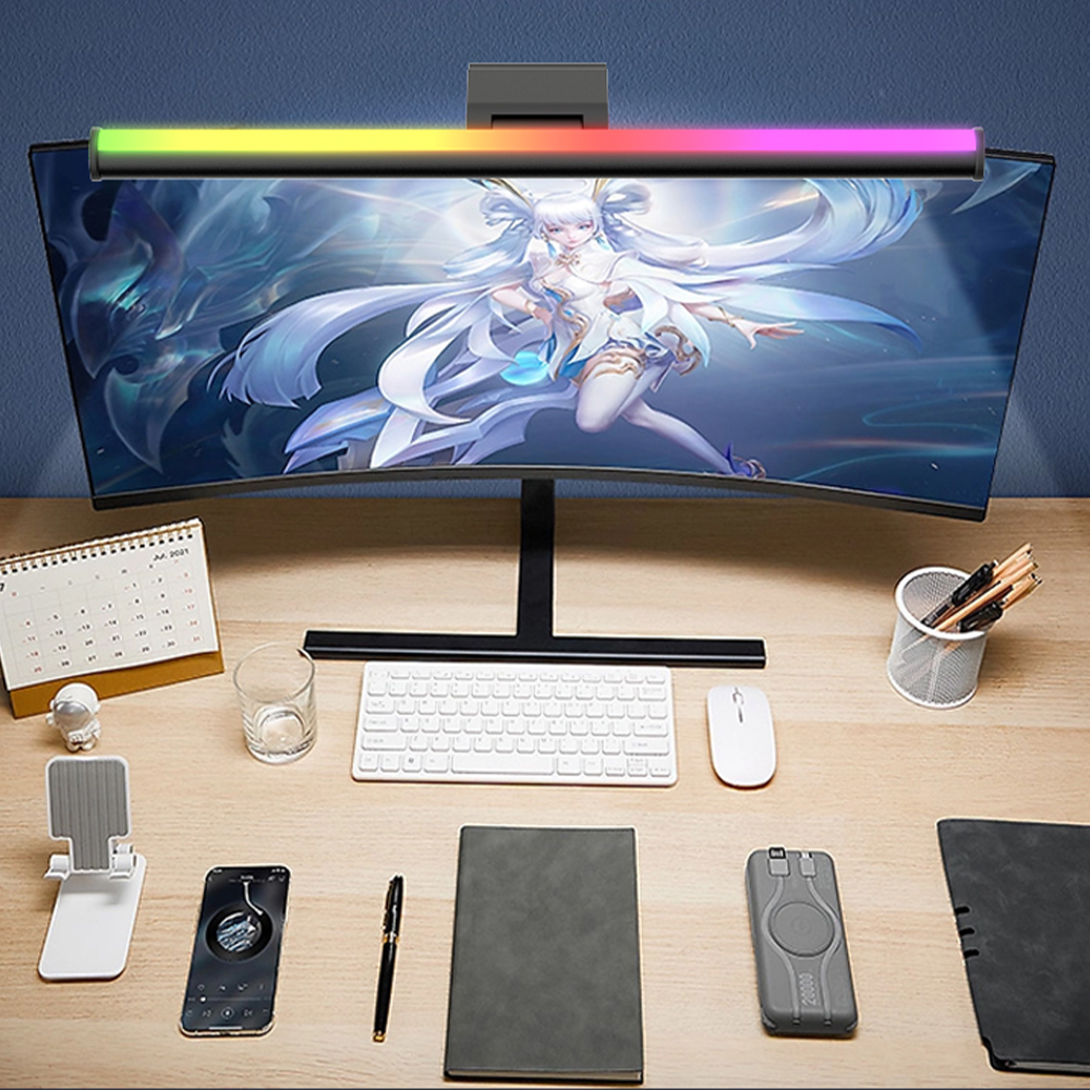 RGB Light Bar Monitor Led Ligh - огляд і ціна Desk Setup No Monitor