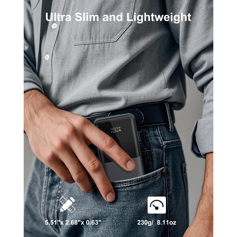 Slim 10000mAh USB-C Power Bank - огляд і ціна Desk Setup Ipad