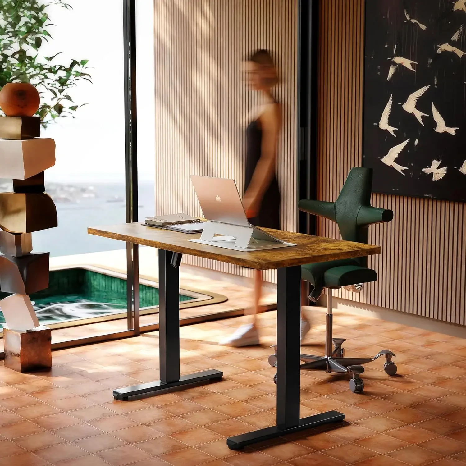 Electric Standing Desk, 55 x 2 - огляд і ціна Desk Setup L Shaped