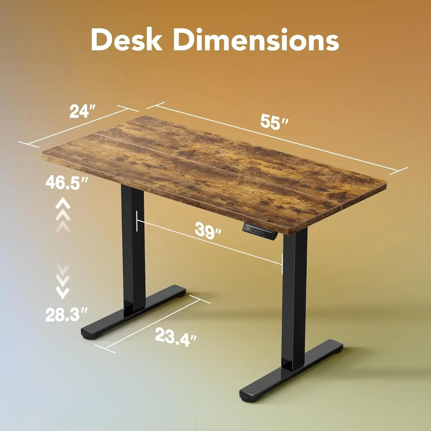 Electric Standing Desk, 55 x 2 - огляд і ціна Desk Setup L Shaped