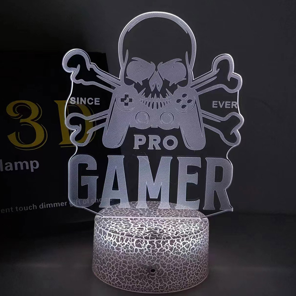 3D Night Lamp Gaming Room Desk - огляд і ціна Desk Setup Pegboard