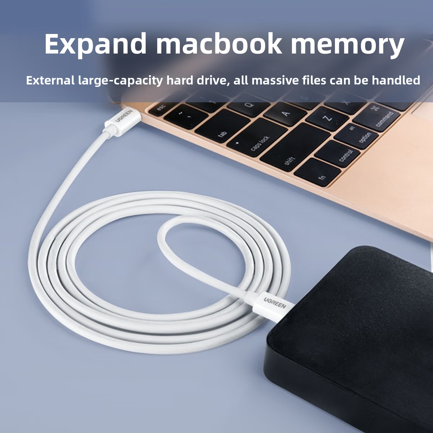 UGREEN USB2.0 Type C To Mini U - огляд і ціна Desk Setup Ipad