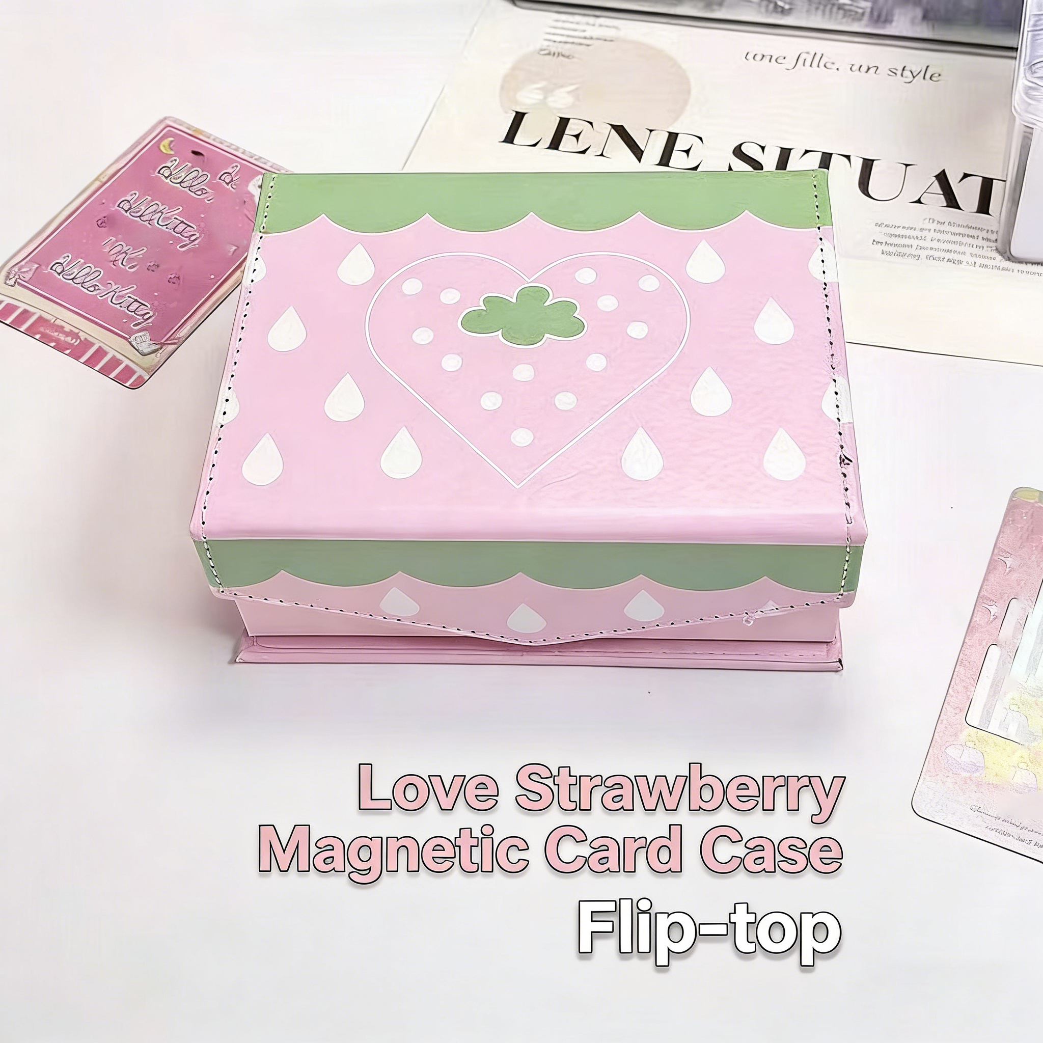 New Cute Strawberry Girl Heart - огляд і ціна Korean Desk Setup