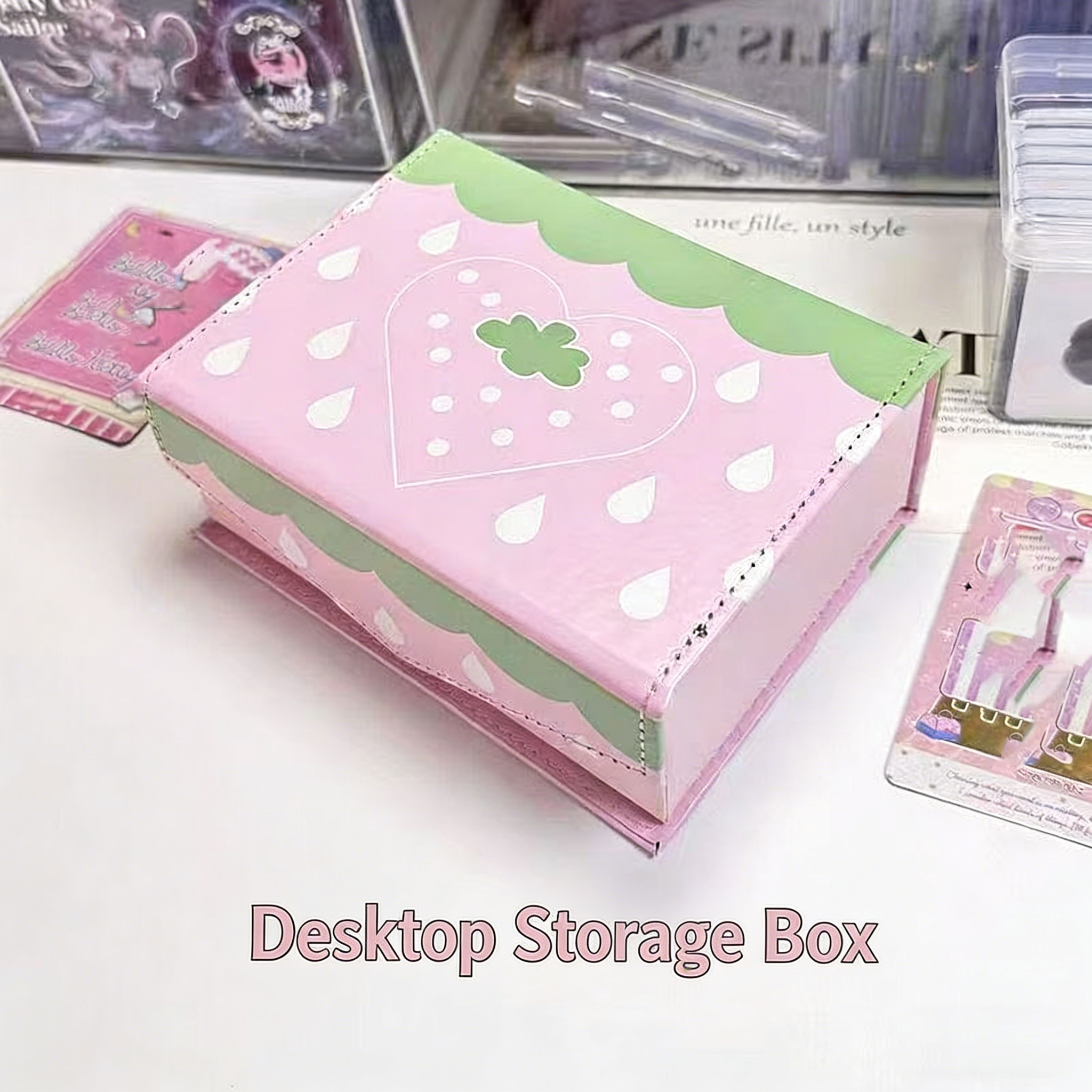 New Cute Strawberry Girl Heart - огляд і ціна Korean Desk Setup