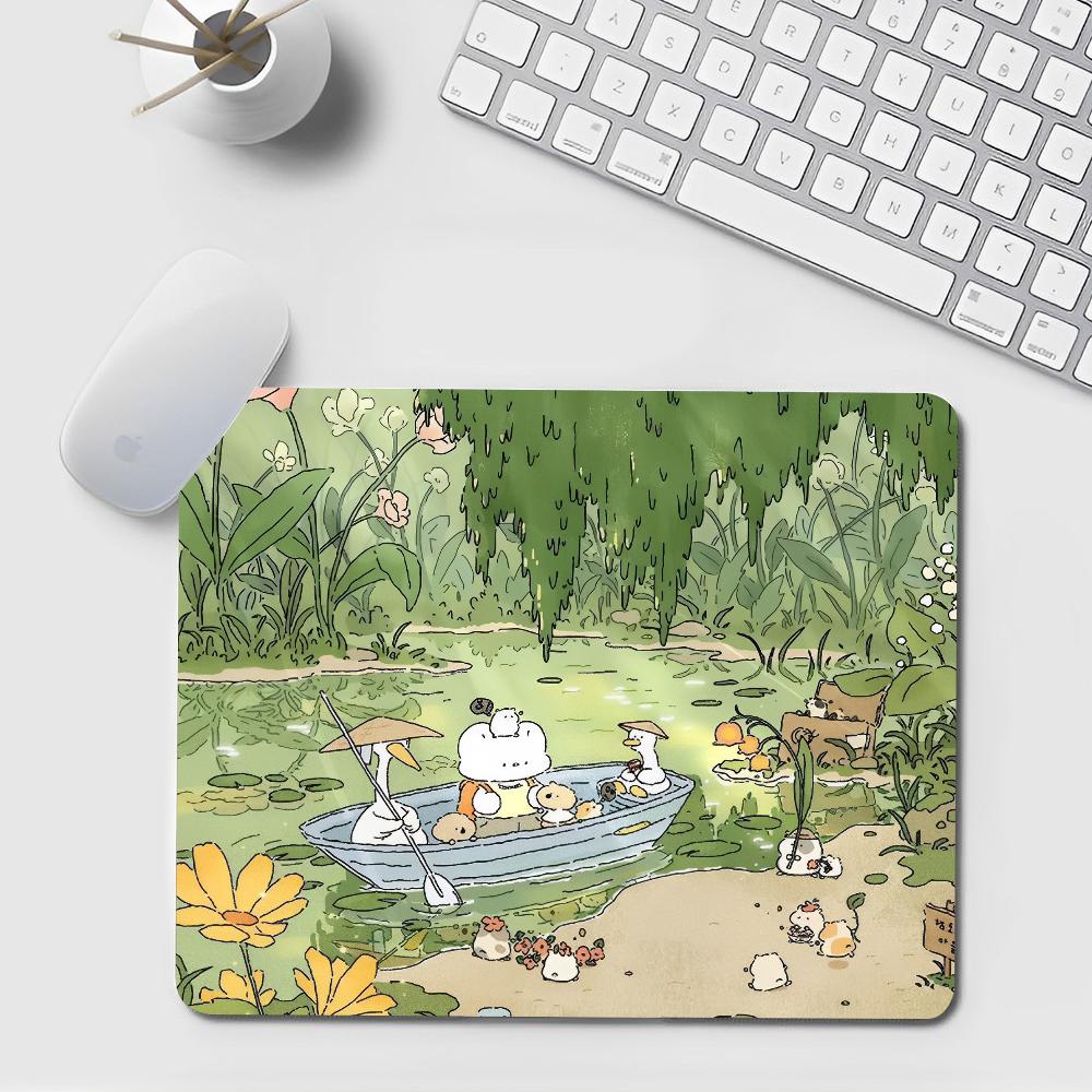 Green Plant Desk Mat Cute Kawa - огляд і ціна Korean Desk Setup