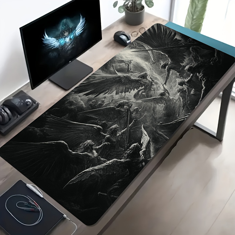 Epic Angel War Scene Extended  - огляд і ціна Desk Setup Black And White
