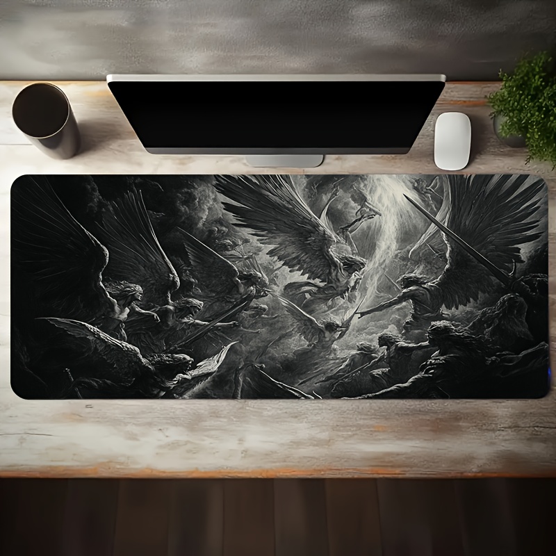 Epic Angel War Scene Extended  - огляд і ціна Desk Setup Black And White
