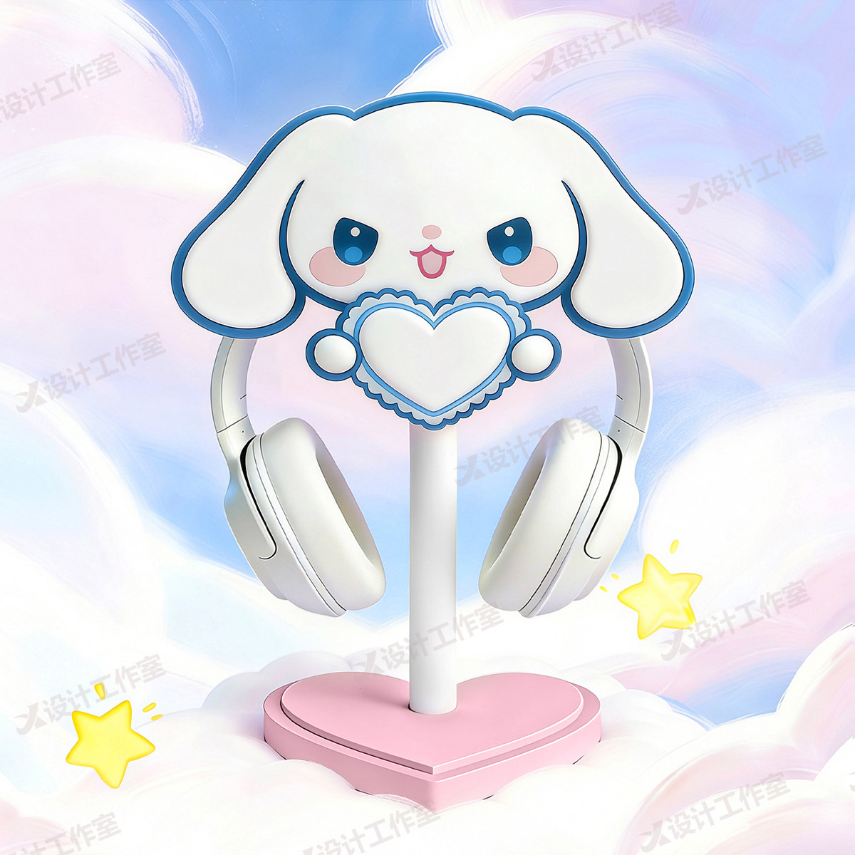 New Cinnamoroll Over Ear Headp - огляд і ціна Desk Setup Girly