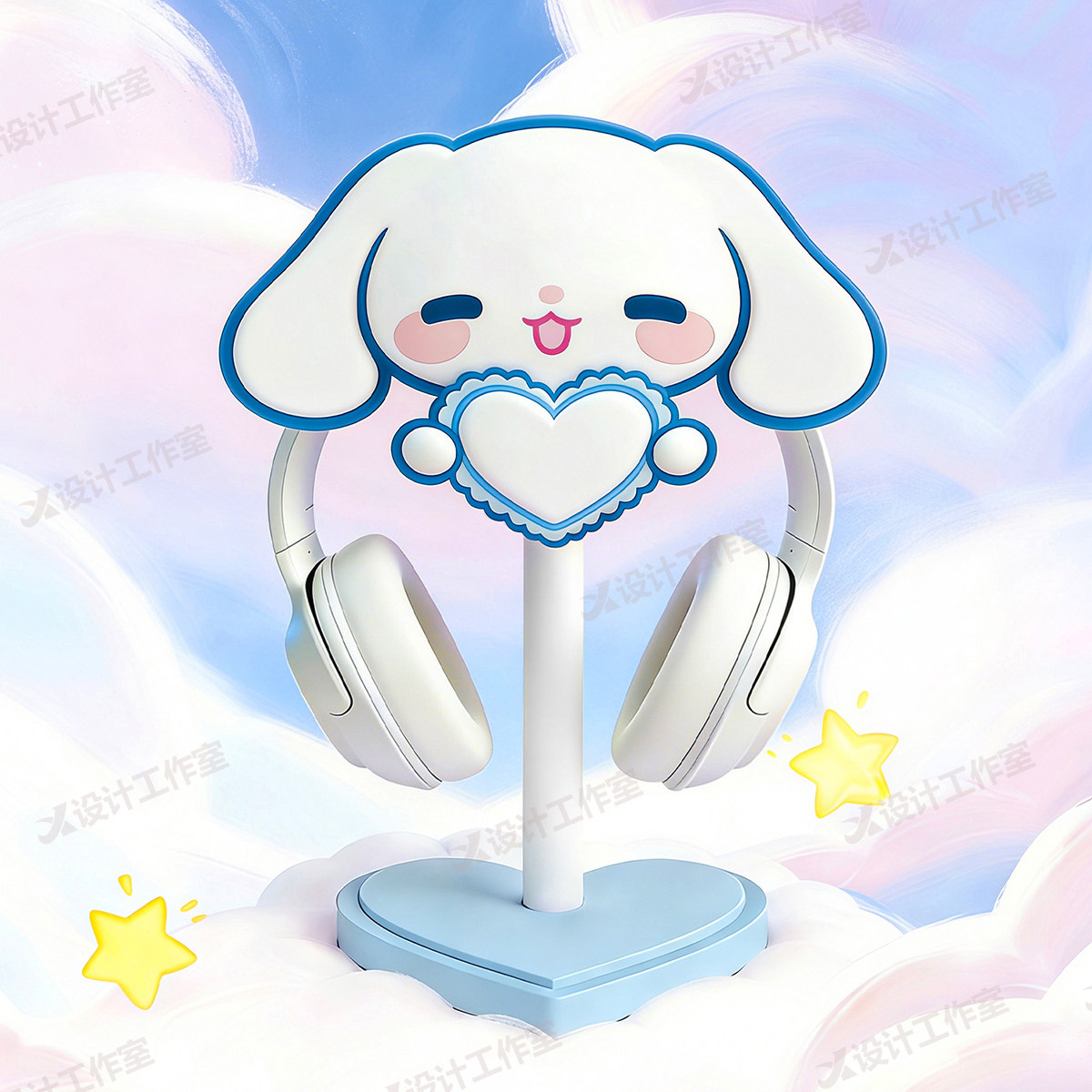 New Cinnamoroll Over Ear Headp - огляд і ціна Desk Setup Girly