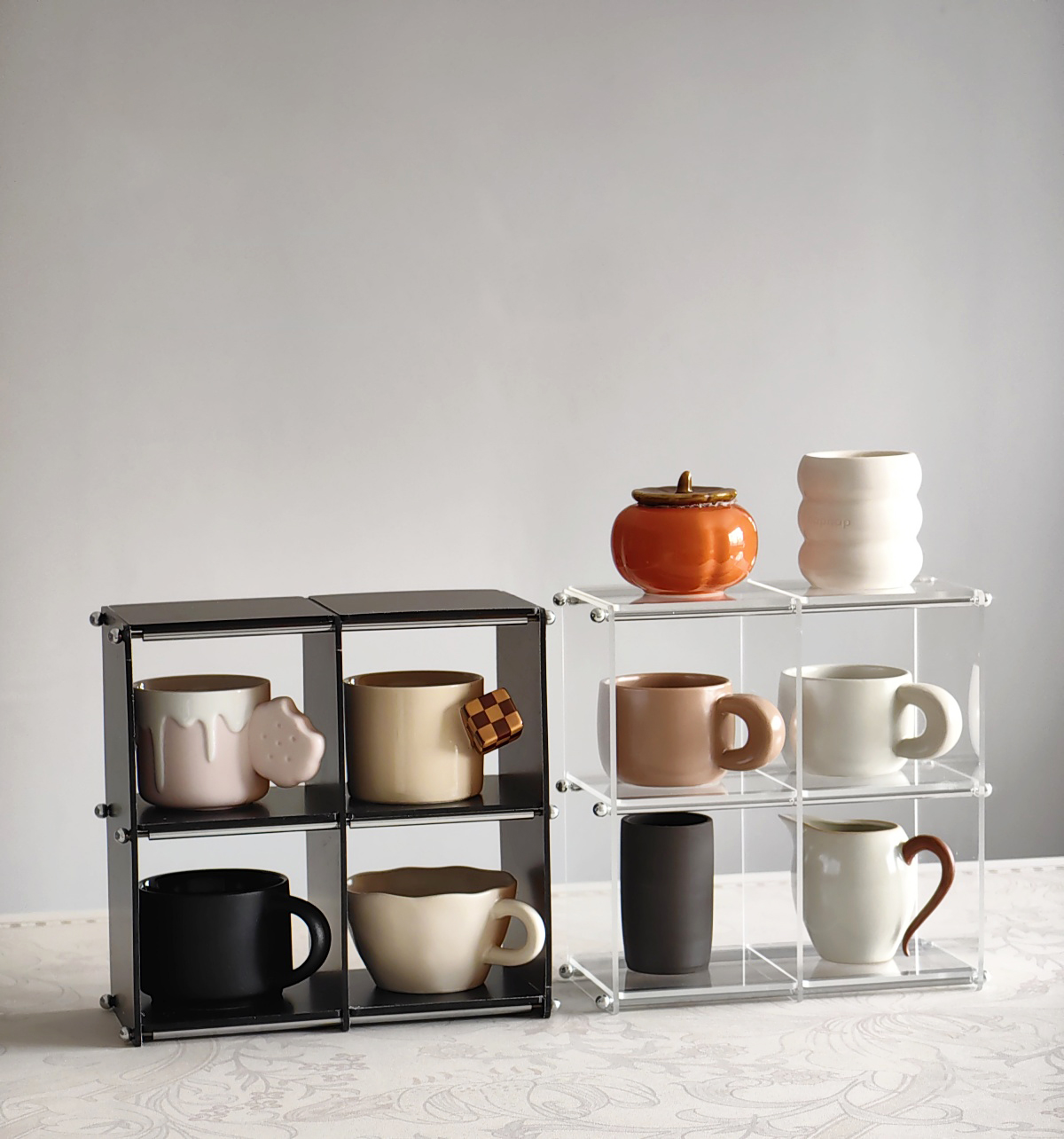 Acrylic Display Shelf Cups Sto - огляд і ціна Desk Setup Organizer