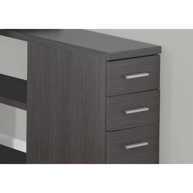 L-Shaped Computer Desk for Hom - огляд і ціна Desk Setup Grey