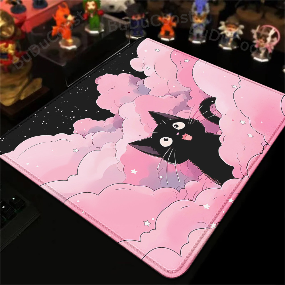18x22cm Small Rug Black Cat Cl - огляд і ціна Korean Desk Setup