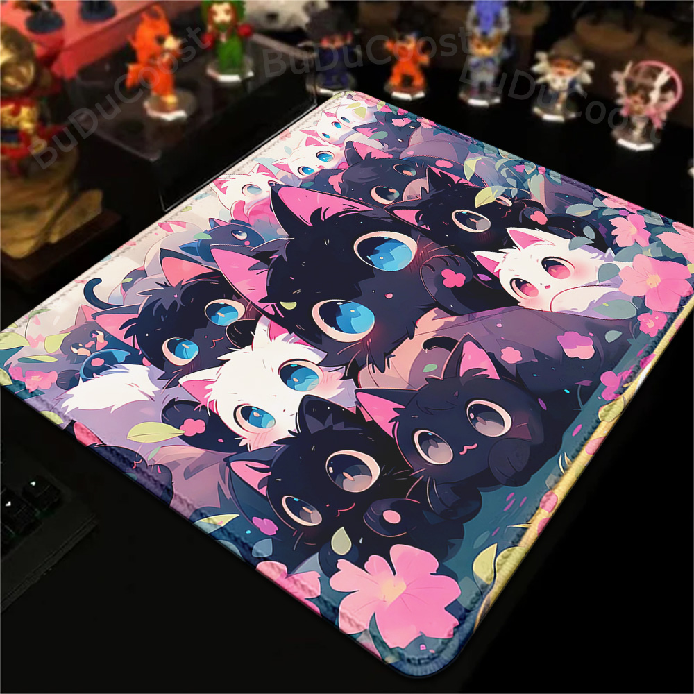 18x22cm Small Rug Black Cat Cl - огляд і ціна Korean Desk Setup