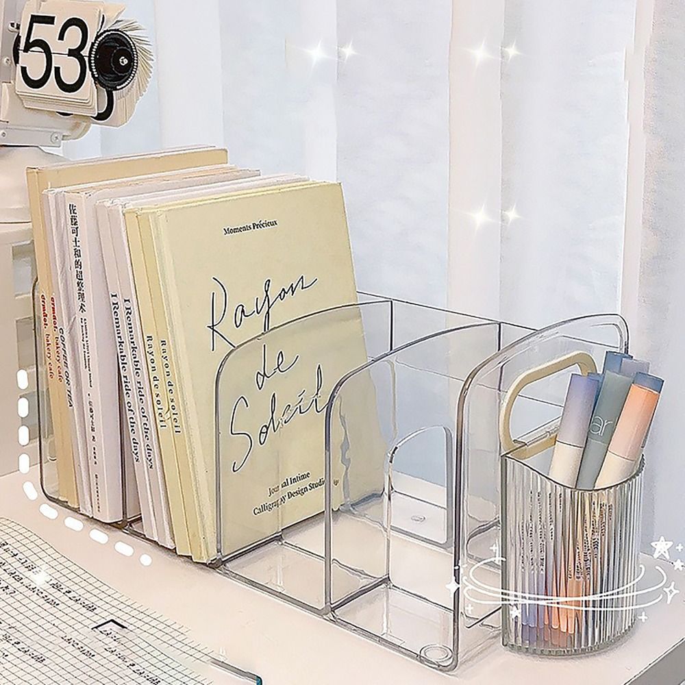 Convenient Clear Acrylic Booke - огляд і ціна Desk Setup Organizer
