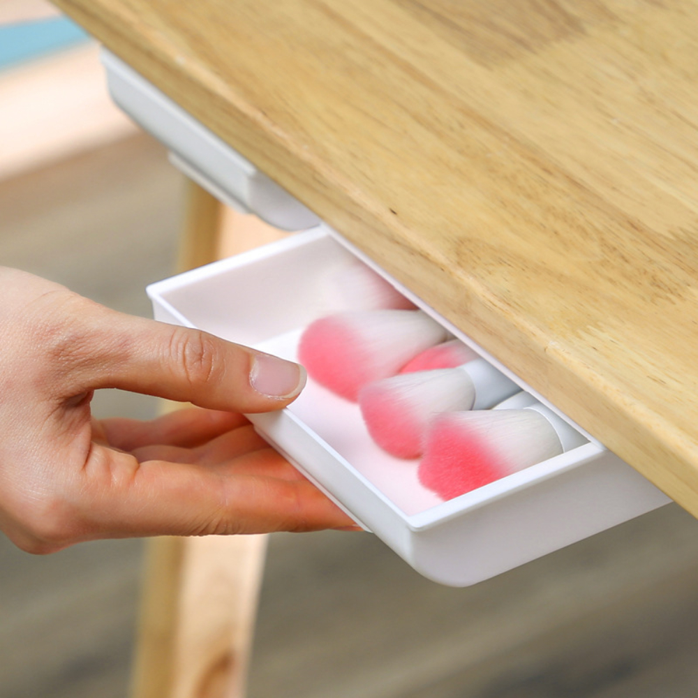 Hidden Storage Box Under Desk  - огляд і ціна Desk Setup Organizer