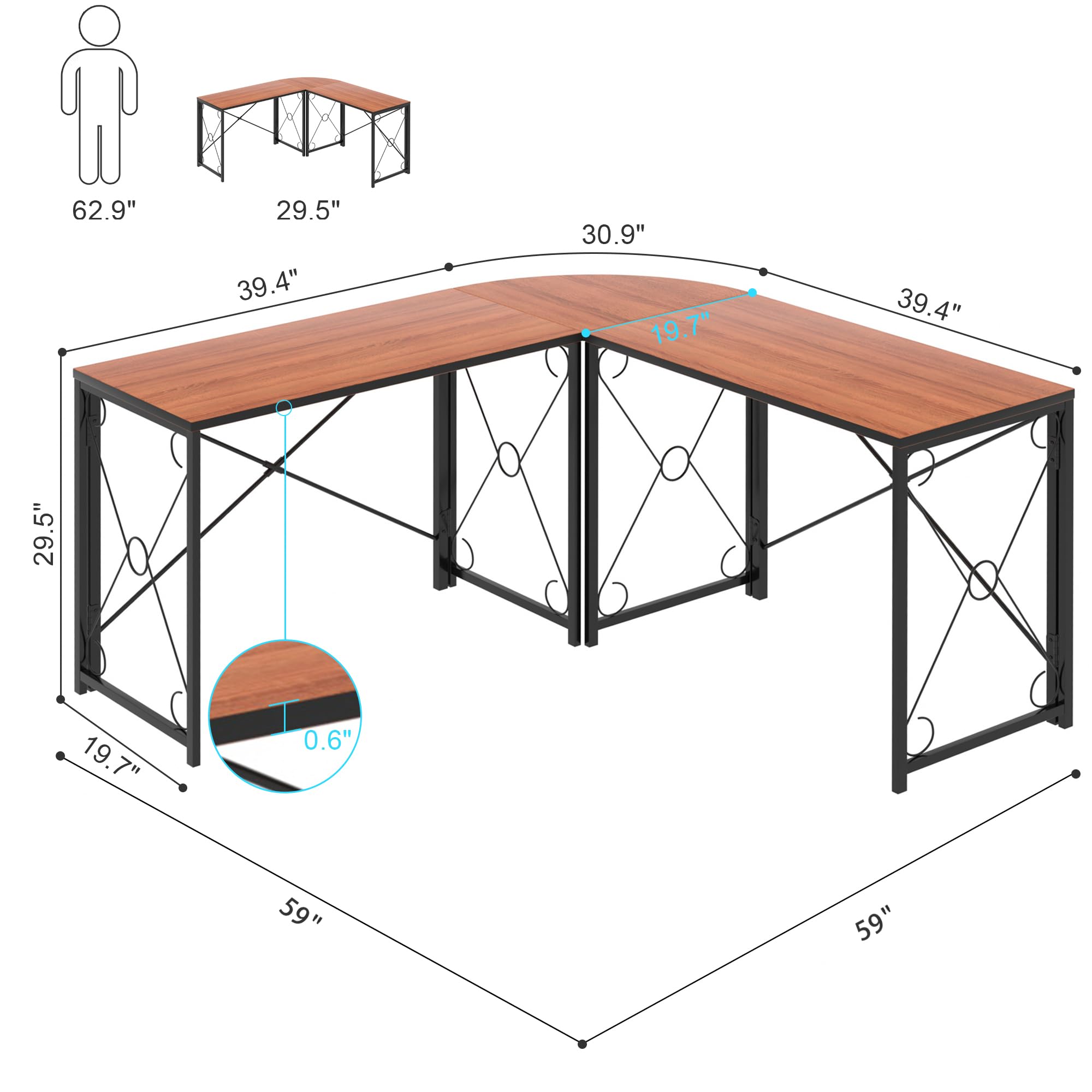 L-Shaped Computer Desk With Me - огляд і ціна Desk Setup No Monitor