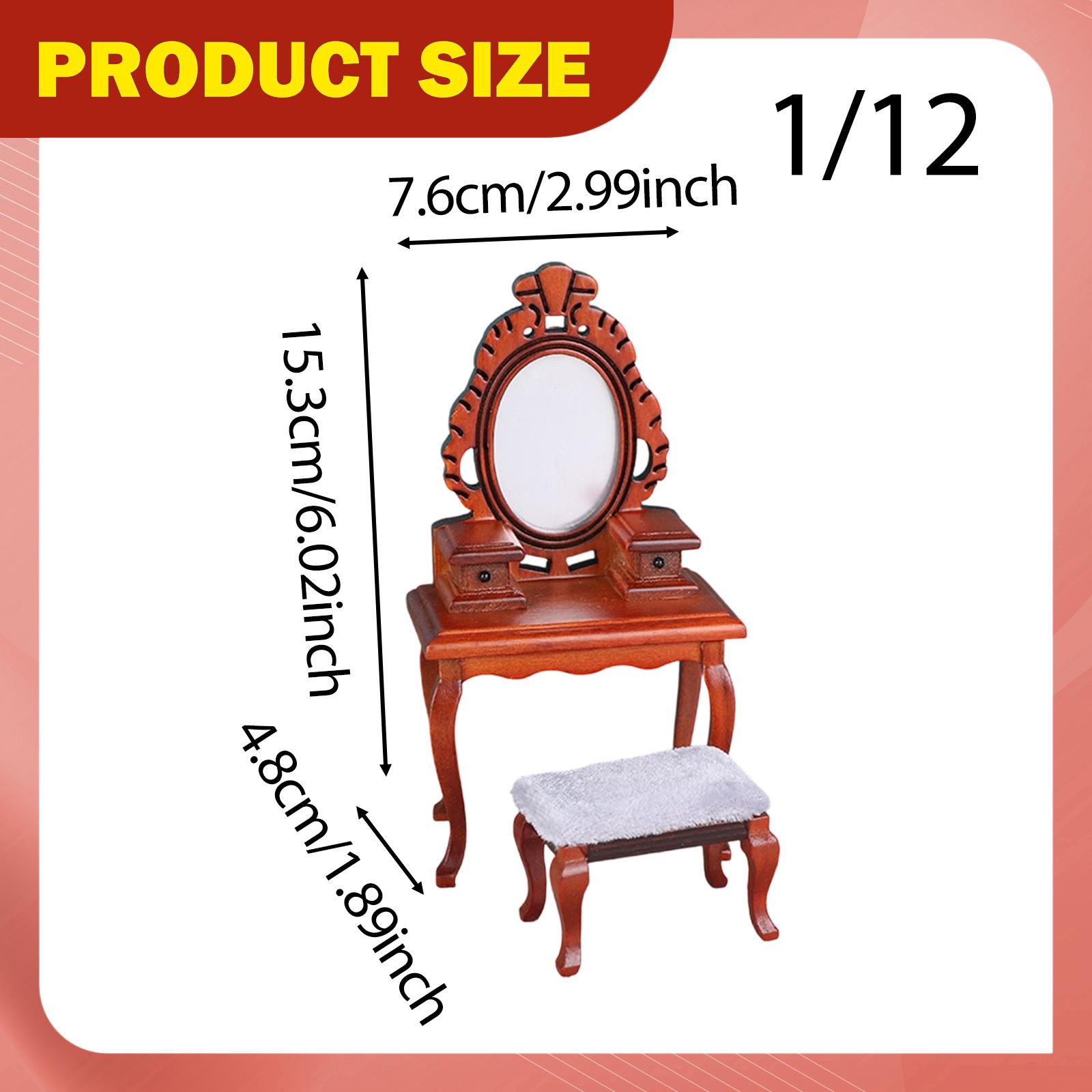 1/12 Vanity Desk Model with St - огляд і ціна Desk Setup Girly