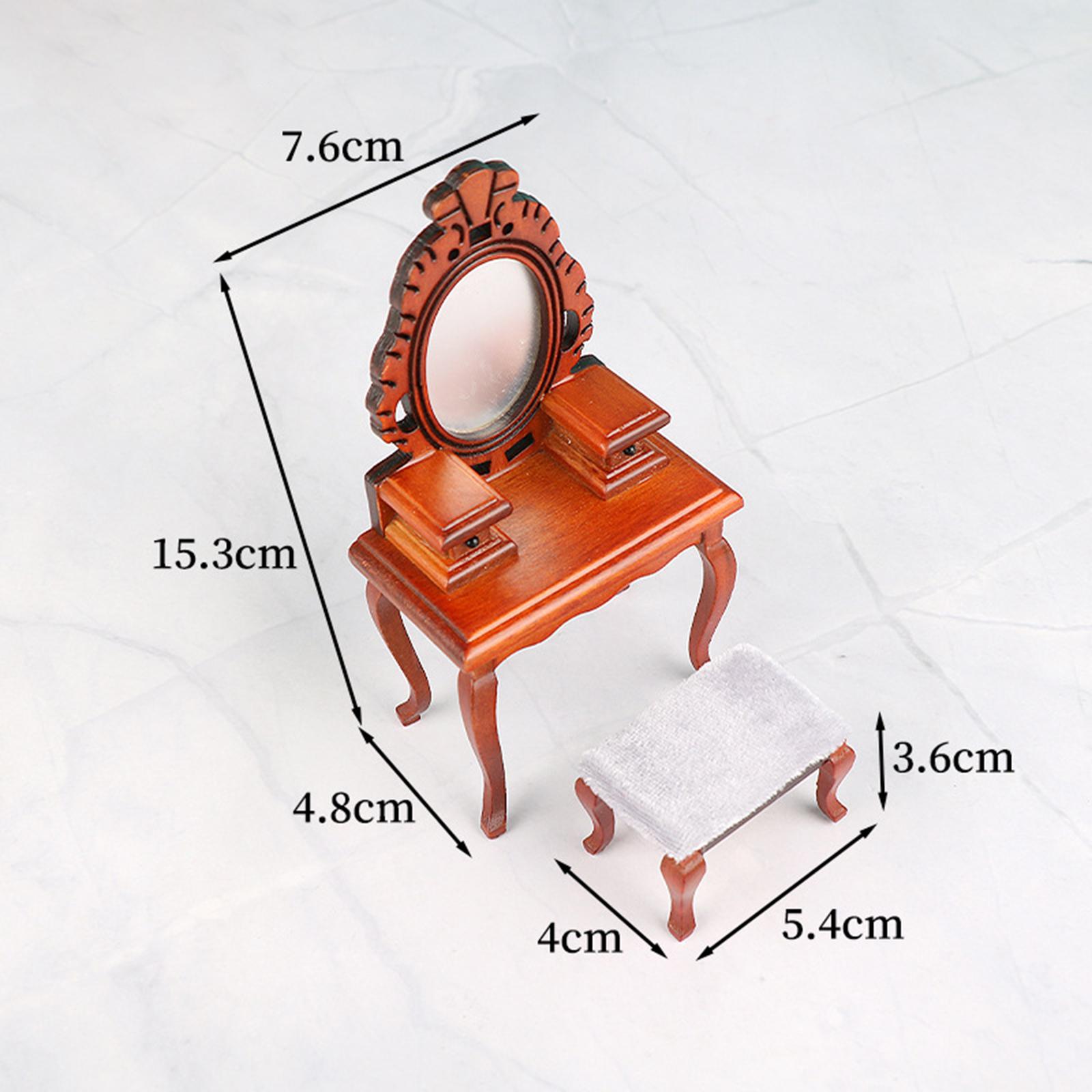 1/12 Vanity Desk Model with St - огляд і ціна Desk Setup Girly