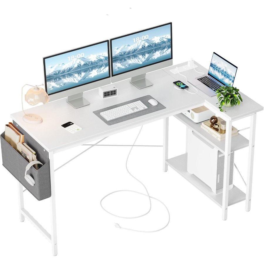 L Shaped Computer Desk with Bu - огляд і ціна Desk Setup L Shaped