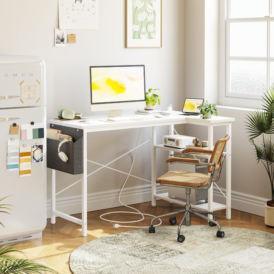L Shaped Computer Desk with Bu - огляд і ціна Desk Setup L Shaped