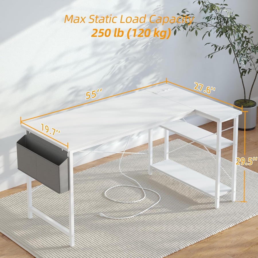 L Shaped Computer Desk with Bu - огляд і ціна Desk Setup L Shaped