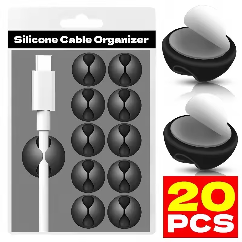 Cable Clips Phone Cord Holder  - огляд і ціна Desk Setup Organizer