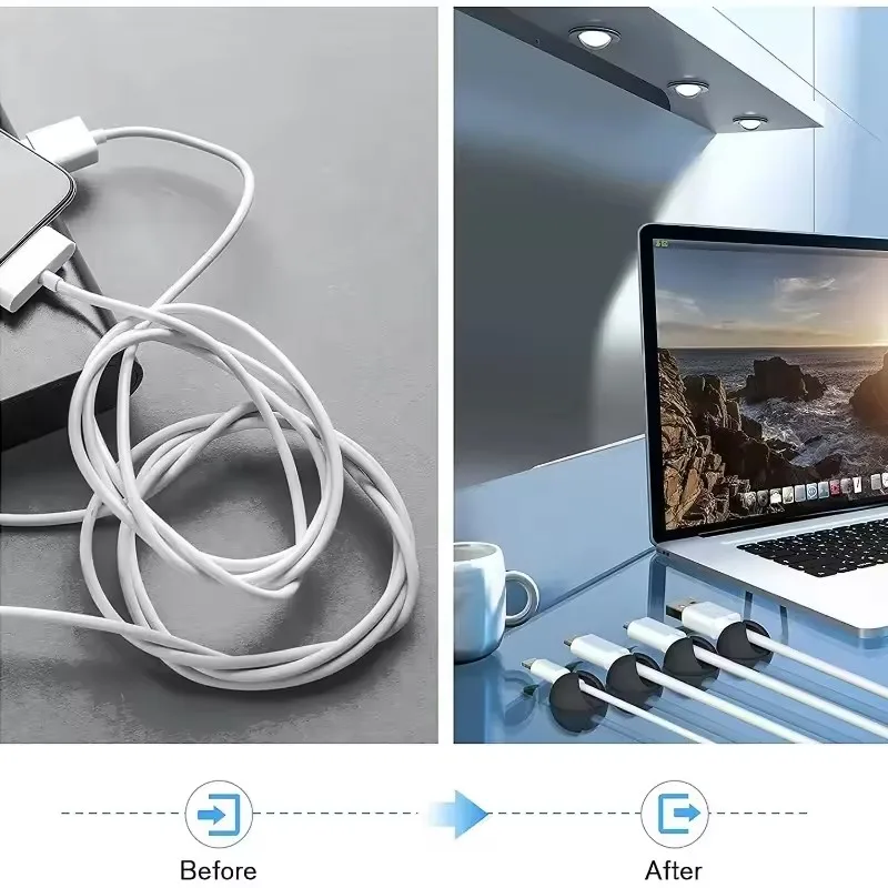 Cable Clips Phone Cord Holder  - огляд і ціна Desk Setup Organizer
