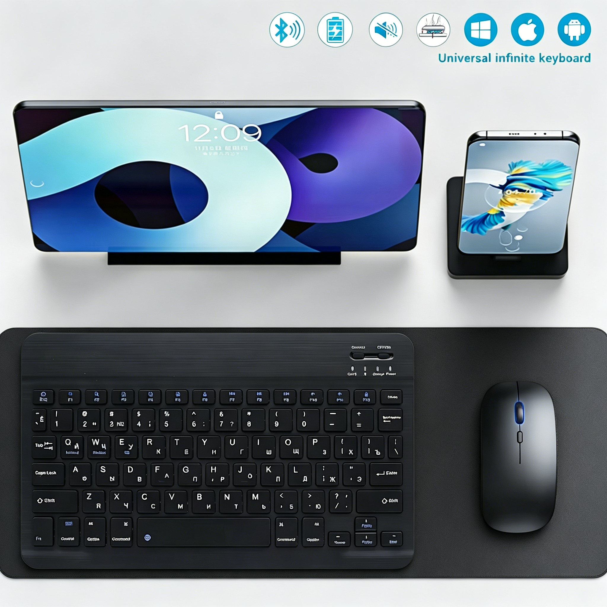 Bluetooth Wireless Keyboard Mo - огляд і ціна Desk Setup Ipad
