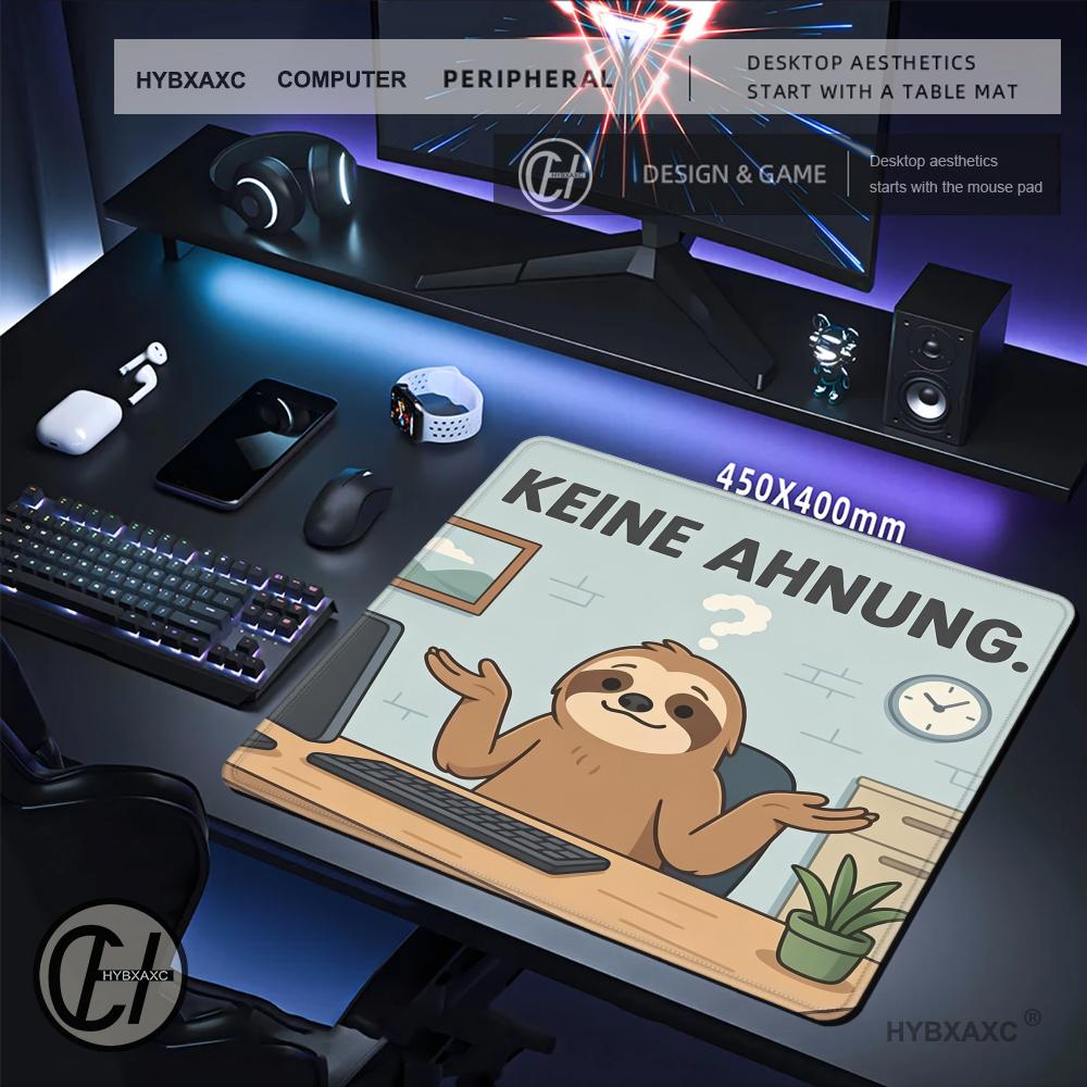 HYBXAXC Funny Sloth Keine Ahnu - огляд і ціна Desk Setup For Working From Home