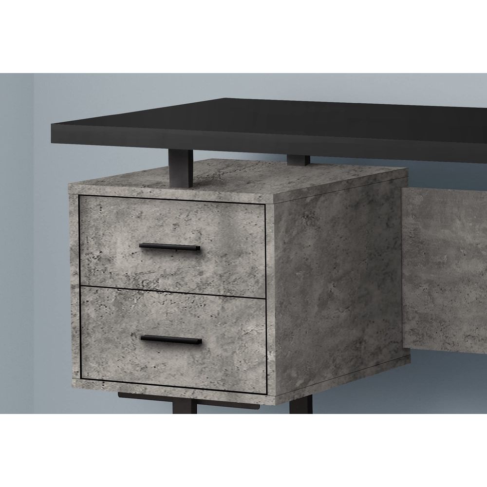 I 7632 Computer Desk, Home Off - огляд і ціна Desk Setup Grey