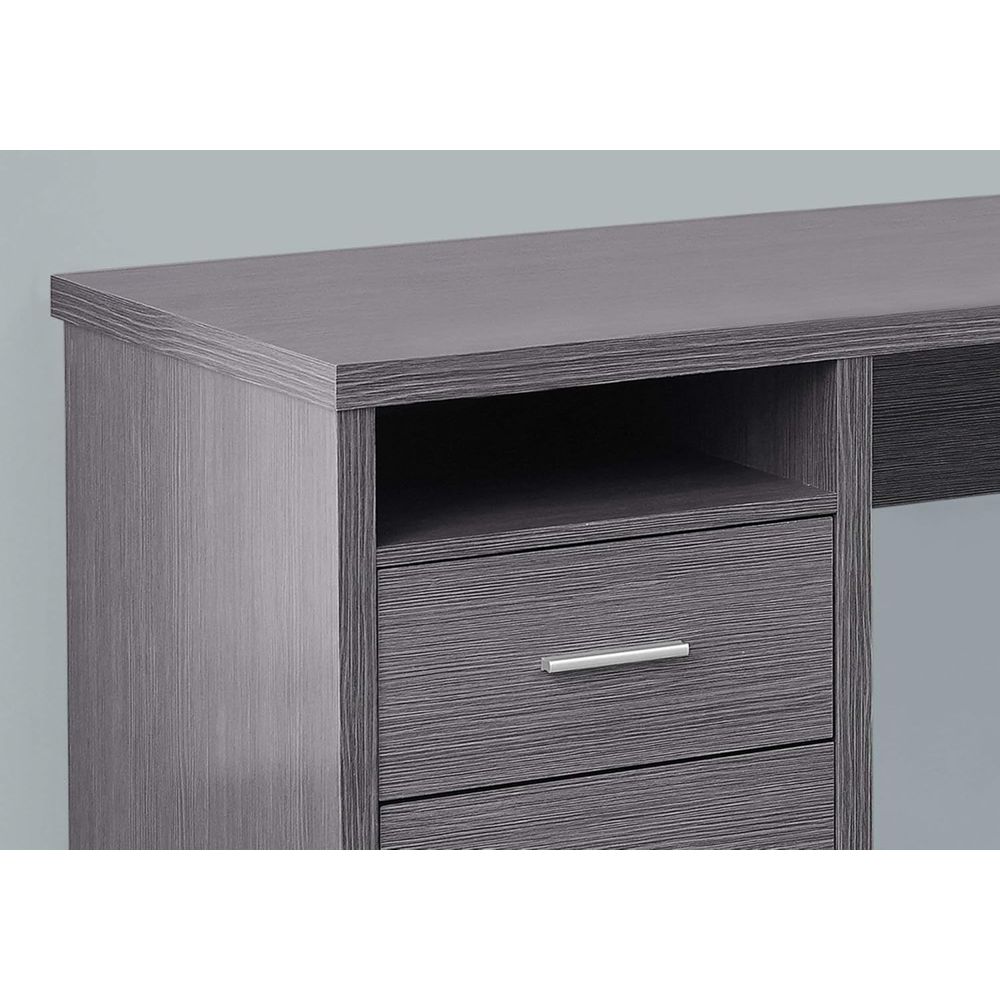 80 L-Shaped Home Office Desk w - огляд і ціна Desk Setup Grey