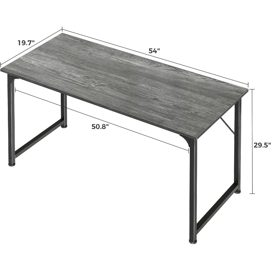 55 Inch Computer Desk for Home - огляд і ціна Desk Setup Grey