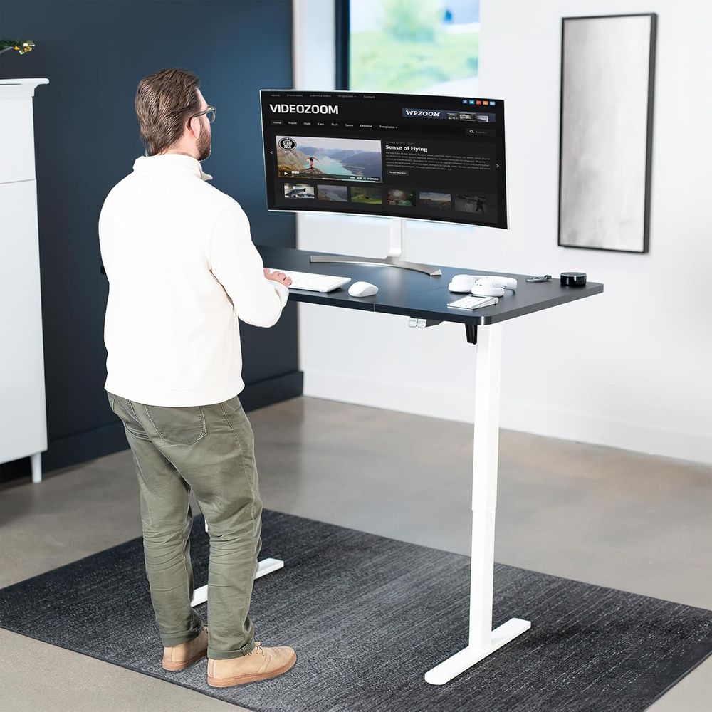 60 x 30 Adjustable Height Stan - огляд і ціна Desk Setup L Shaped