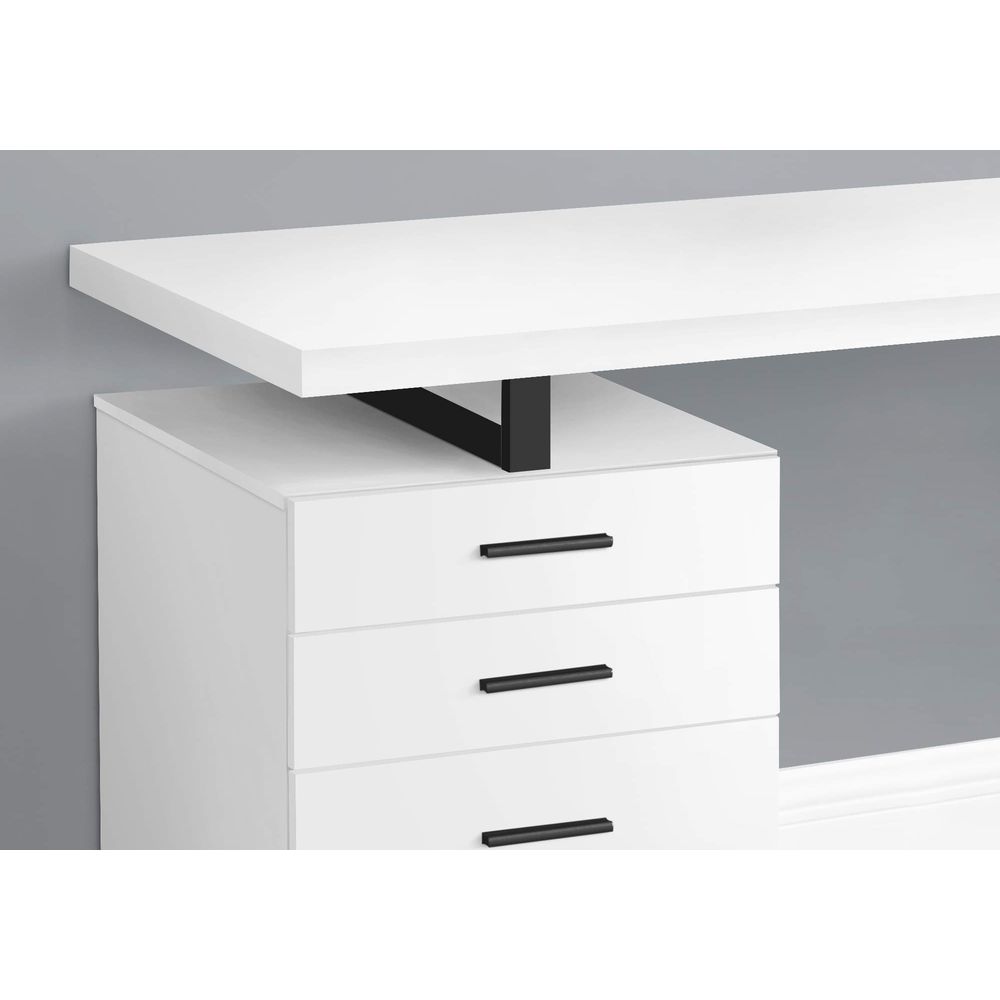 I 7646 Computer Desk, Home Off - огляд і ціна Desk Setup Black And White