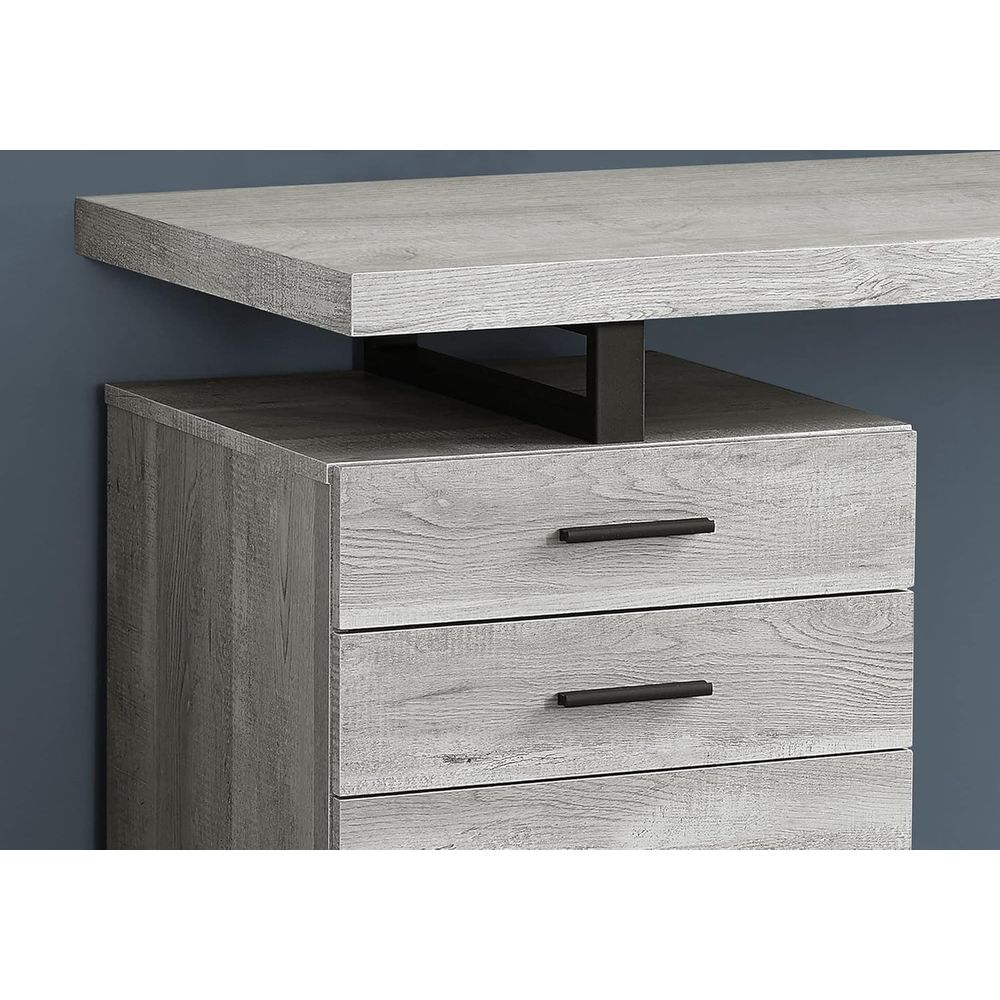 48 Grey Reclaimed Wood Desk wi - огляд і ціна Desk Setup Grey