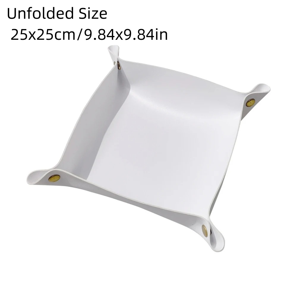1PC 25X25CM Leather Tray Folda - огляд і ціна Desk Setup Organizer