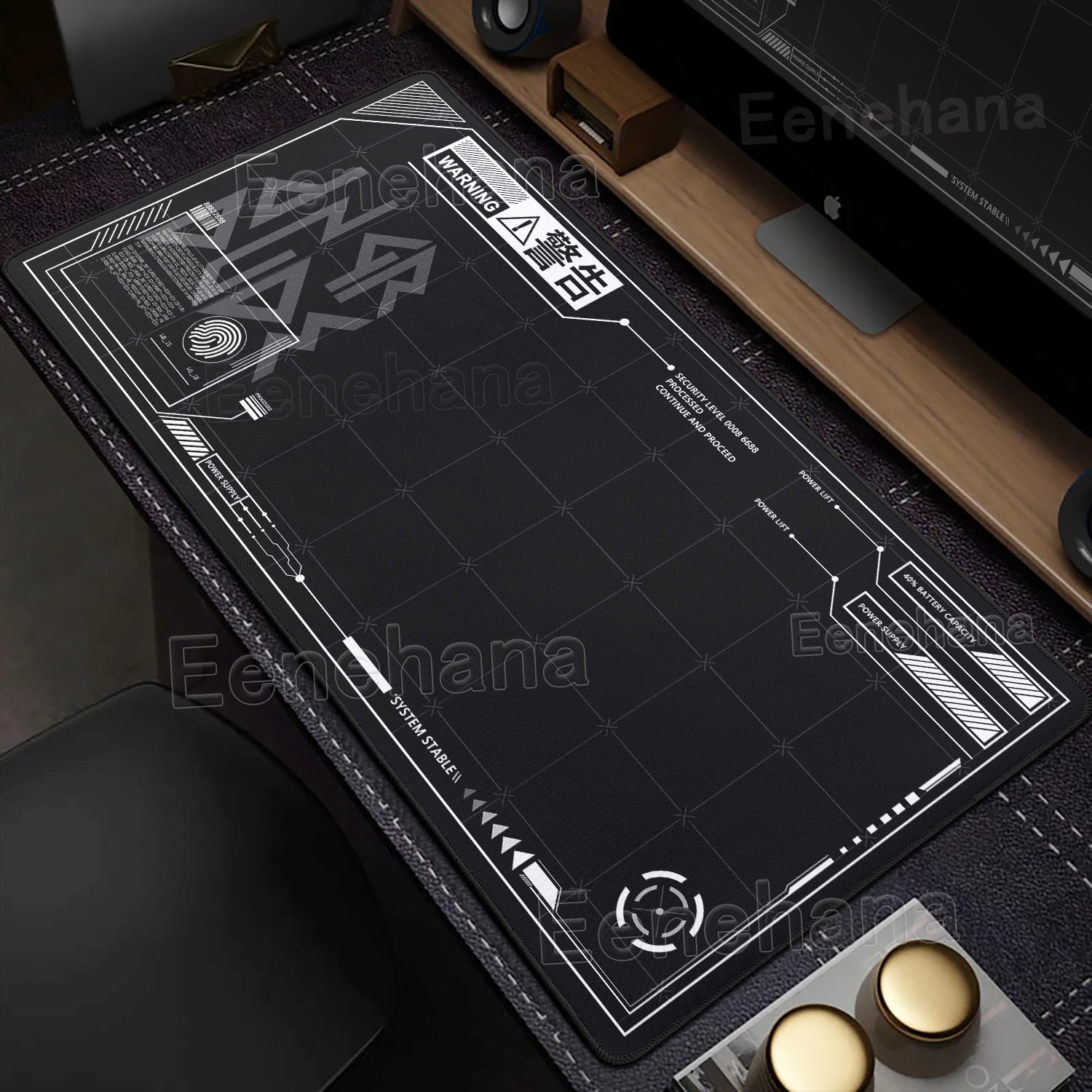 Machinery Mouse Pad Large Blac - огляд і ціна Desk Setup Black And White