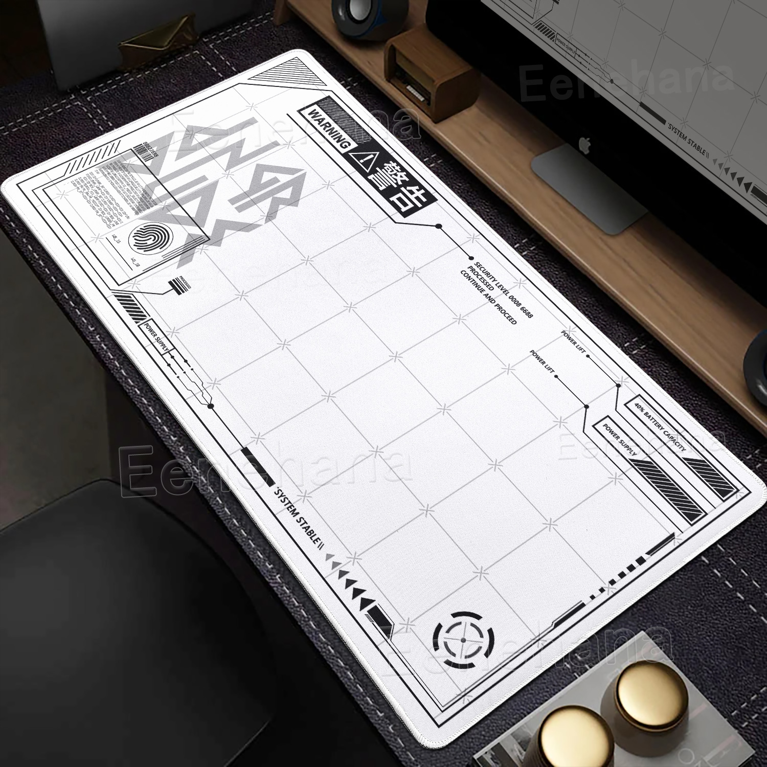 Machinery Mouse Pad Large Blac - огляд і ціна Desk Setup Black And White