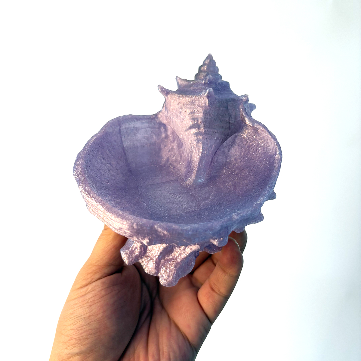 Pearlescent Purple Conch-Shape - огляд і ціна Desk Setup Organizer